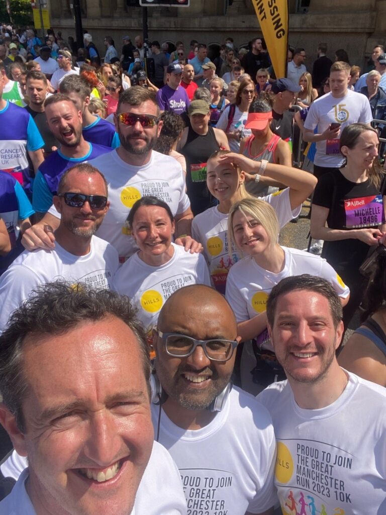 Hills Team Complete Manchester 10km Run For Charity